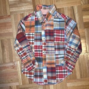 Kelly’s Kids madras button down shirt 3-4